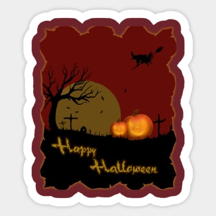 Spooky Halloween Sticker